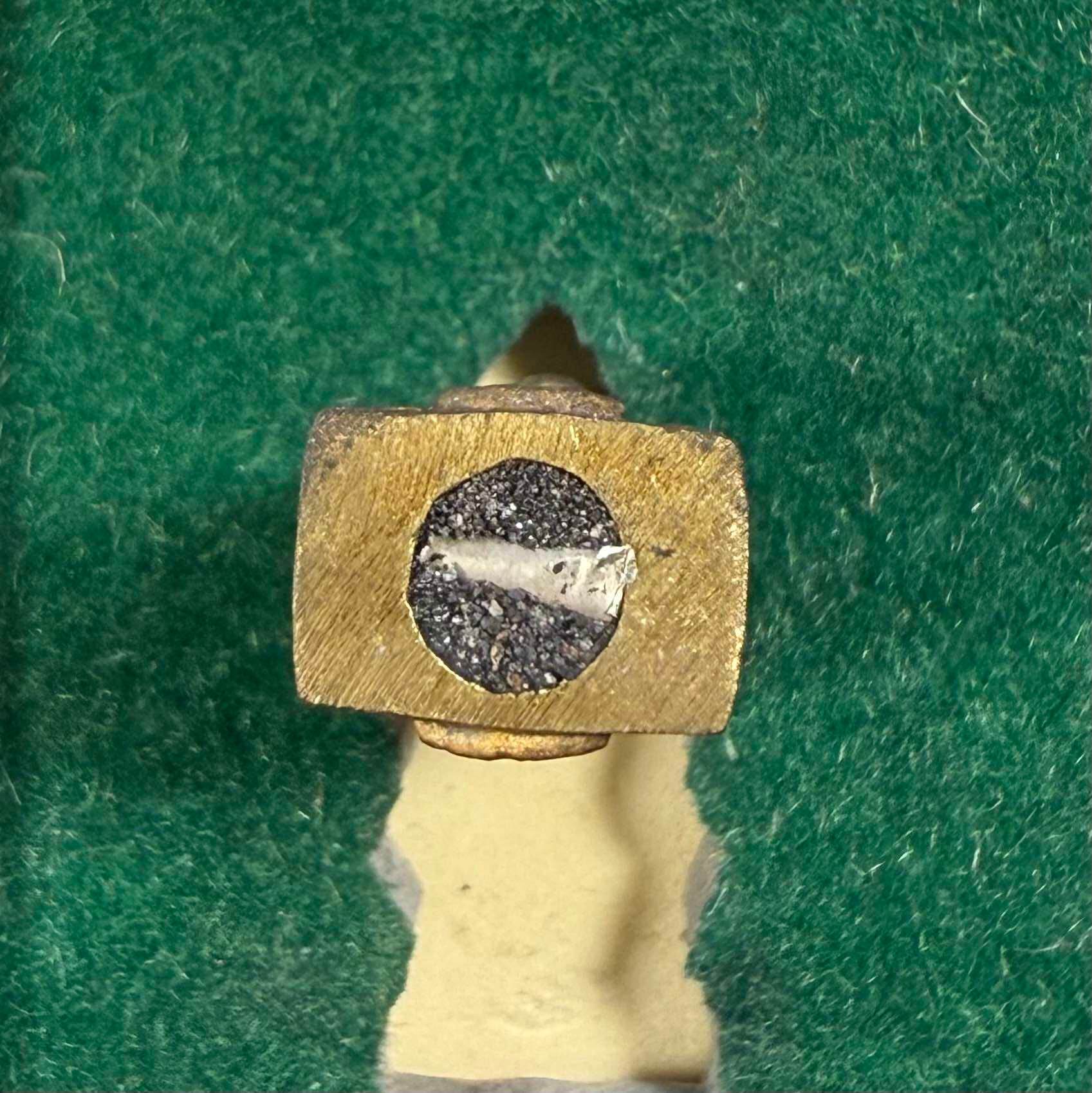 Two-Faced Phaya Wes Suwan Amulet with Silver Takrud from Wat Nai Tao