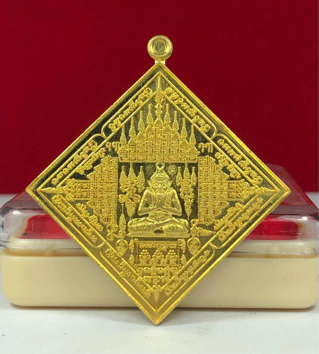 Yod Khun Phon Amulet First Edition Gold - Authentic Thai Protection Charm