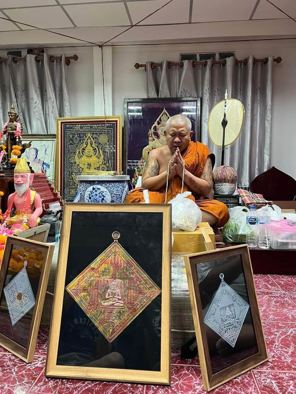 Yod Khun Phon Amulet First Edition Gold - Authentic Thai Protection Charm