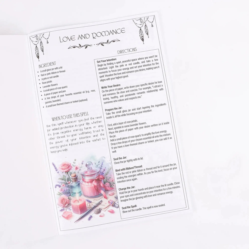 🌿 Ancient Herbal Magic Books – Two-Book Set with Delicate Illustrated Guides for Magical Herbs, Ideal for Birthdays, New Year & Party Decor