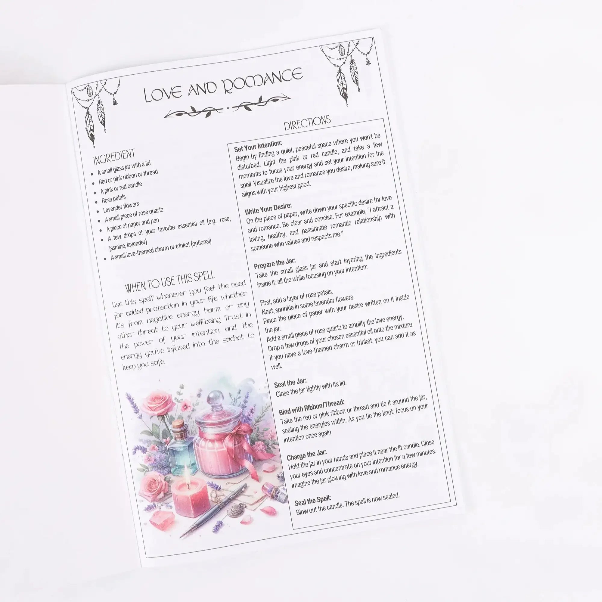 🌿 Ancient Herbal Magic Books – Two-Book Set with Delicate Illustrated Guides for Magical Herbs, Ideal for Birthdays, New Year & Party Decor