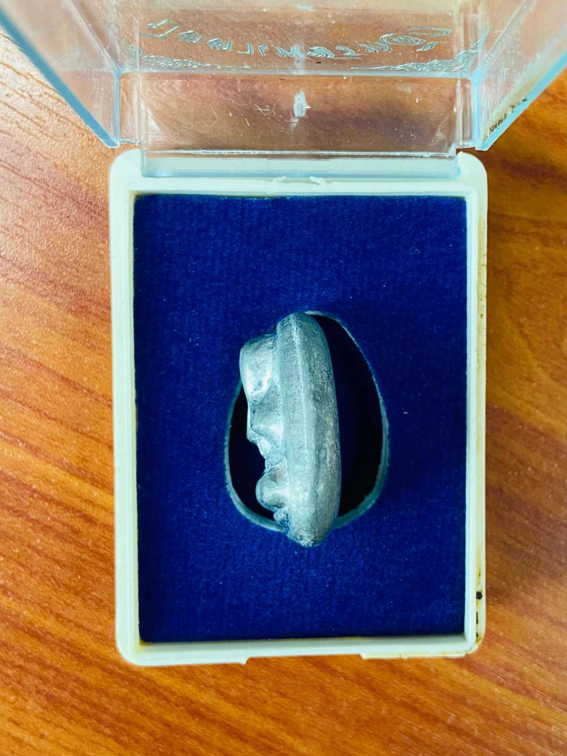 💎 Ancient Lead Prayer Amulet “Phet Lik” by Luang Pho Tee, Wat Hoo Chang, Lead Alloy Material 💎