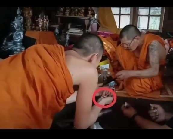 Ancient Takrut Bai Larn Amulet – Sacred Theravada Blessing by Luang Pu Sila with Incantations and Cord – Limited Release 2563