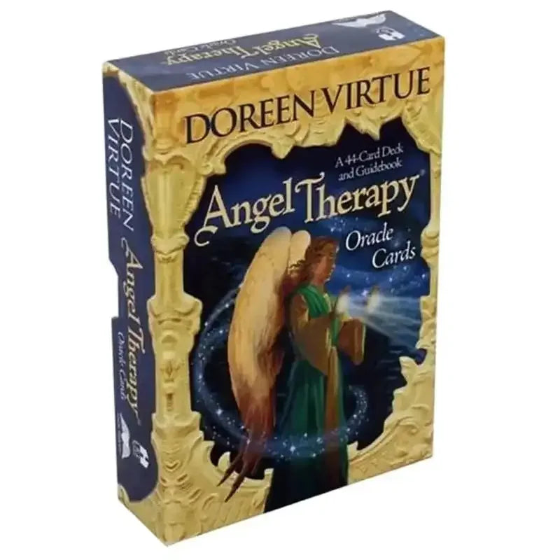 👼Angel Therapy Oracle Cards – 44-Card Deck with Comprehensive PDF Guidebook for Healing, Insight & Spiritual Support