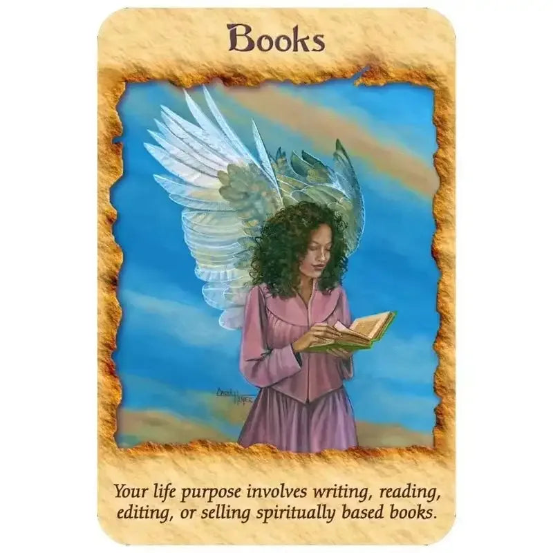 👼Angel Therapy Oracle Cards – 44-Card Deck with Comprehensive PDF Guidebook for Healing, Insight & Spiritual Support