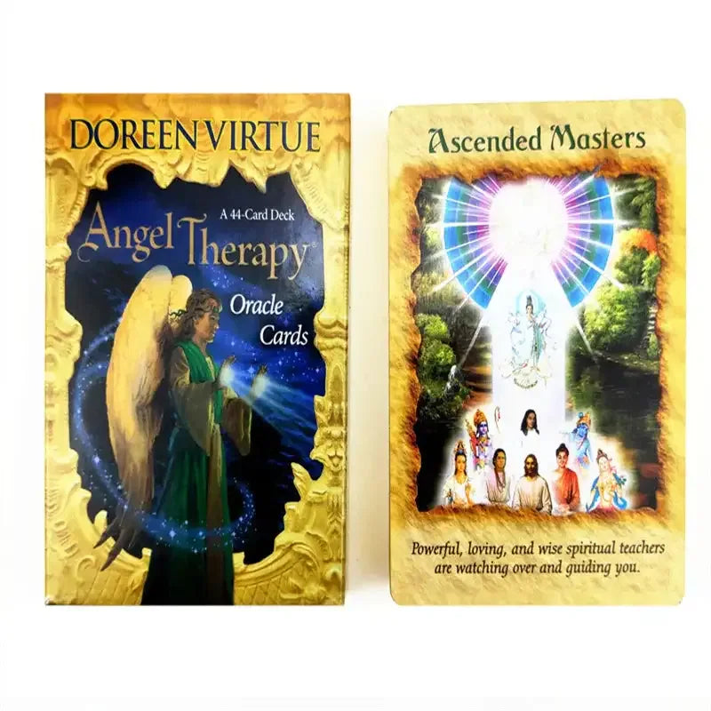 👼Angel Therapy Oracle Cards – 44-Card Deck with Comprehensive PDF Guidebook for Healing, Insight & Spiritual Support