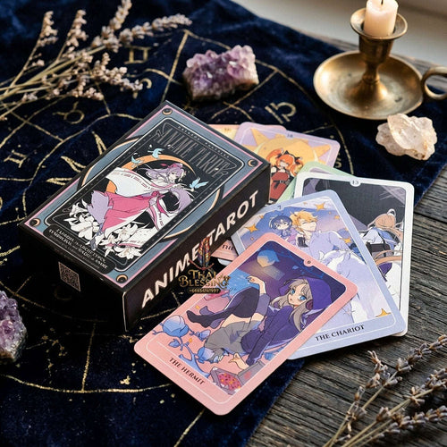Anime Tarot Deck (10.3x6cm Modern Anime Characters Edition) - Whimsical Japanese Animation Style Divination Cards for Intuitive Readings, Otaku & Tarot Collectors