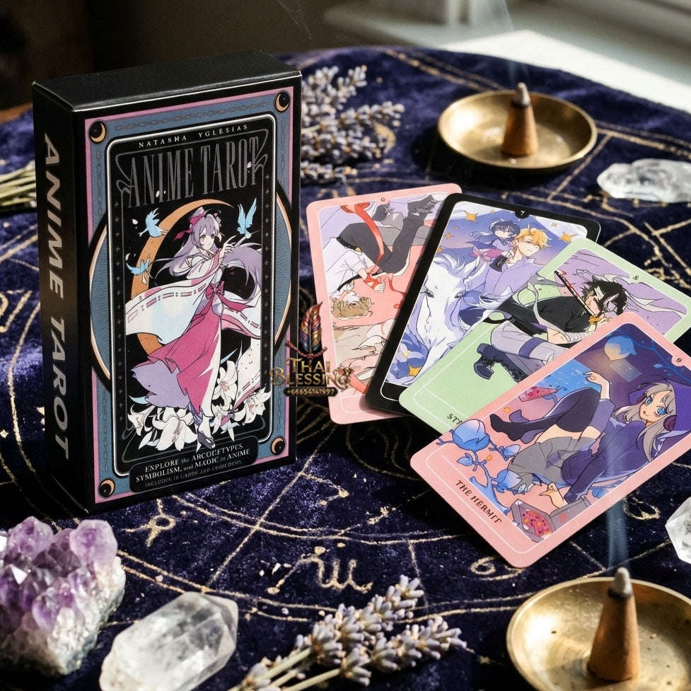 Anime Tarot Deck (10.3x6cm Modern Anime Characters Edition) - Whimsical Japanese Animation Style Divination Cards for Intuitive Readings, Otaku & Tarot Collectors