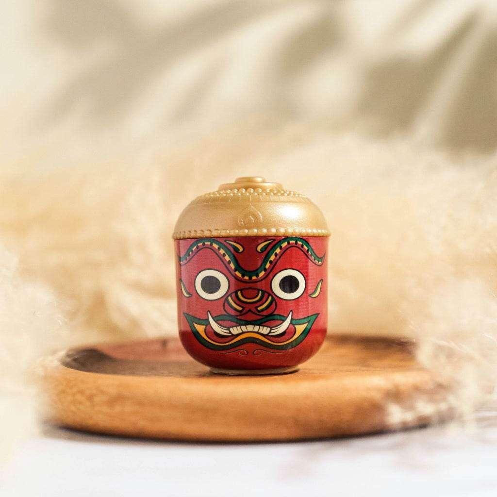 Thai Herbal Aroma Sachet with Elegant Decorative Jar for Fragrance and Wellness Wintergreen