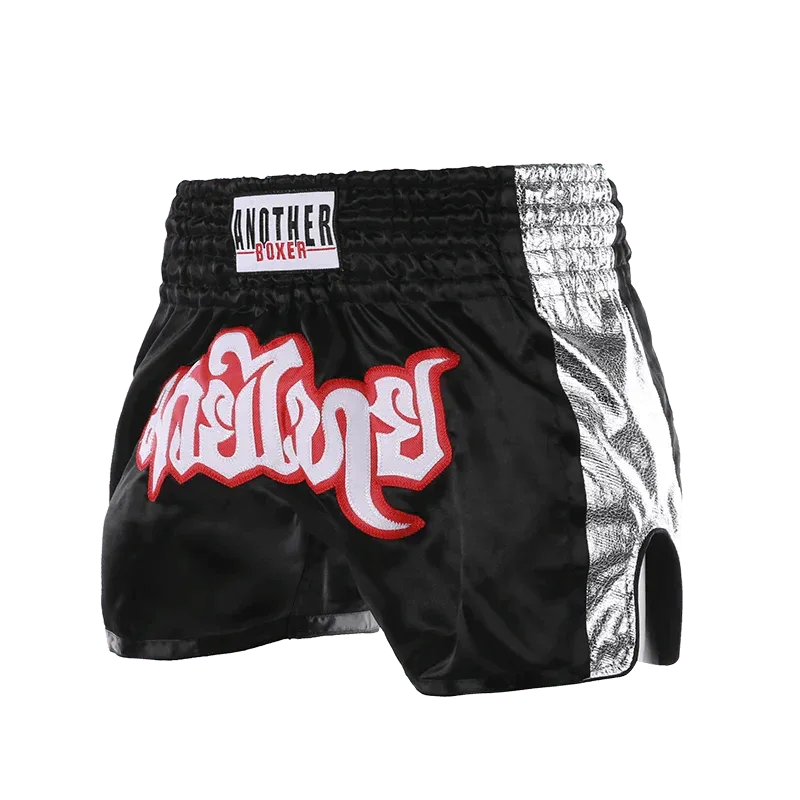 Pro Muay Thai Boxing Shorts - Unisex Quick-Dry Fightwear for Men, Women & Kids in ONE Championship Style - Best Thai Muay Thai Boxing Shorts S6BlackGold