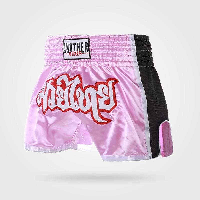 Muay Thai Shorts for Kids - Authentic Thai Blessing Co for Enhanced Performance and Style S4Pink