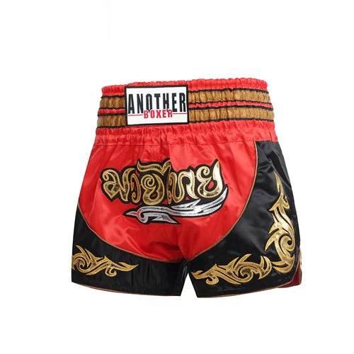 Muay Thai Shorts for Kids - Authentic Thai Blessing Co for Enhanced Performance and Style S4Red