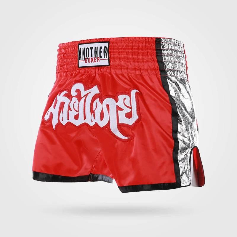 Muay Thai Shorts for Kids - Authentic Thai Blessing Co for Enhanced Performance and Style S4RedSliver