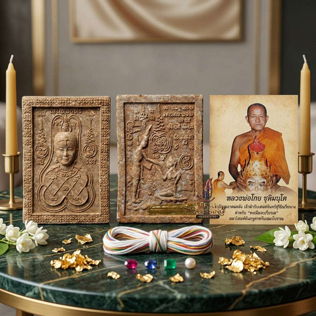 🎯 Article Goal: To position this as a "Legendary Masterpiece of Seduction & Prosperity," emphasizing the rare Khmer-Thai occult lineage of Luang Phor Koy. Thai Blessing Co By RURUECHA