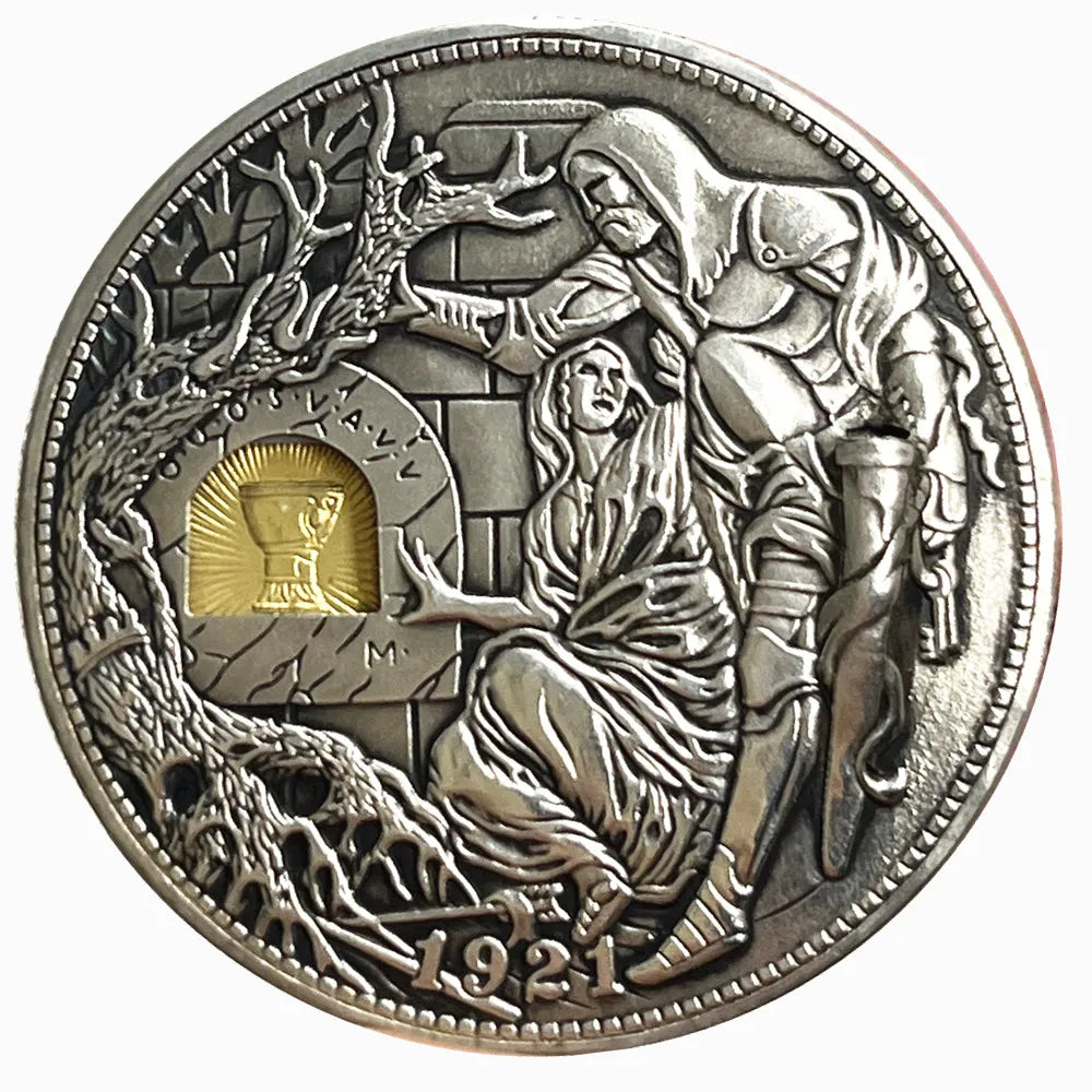 Movable Hobo Nickel Replica - Unique Silver Collectible Coin
