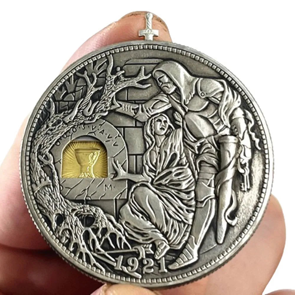 Movable Hobo Nickel Replica - Unique Silver Collectible Coin