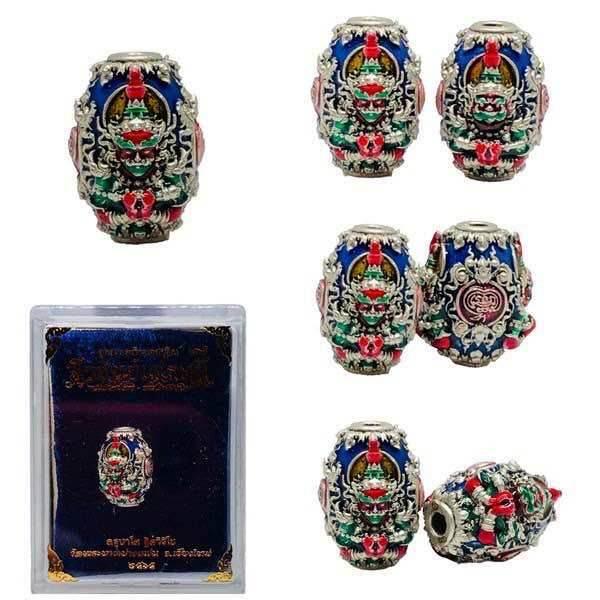 Authentic Buddhist Blessing Talisman Bead Phaya Wessuwan for Protection and Prosperity