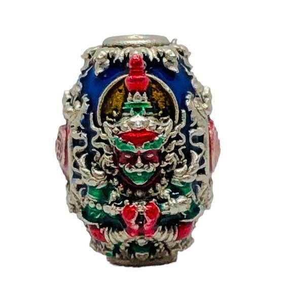 Authentic Buddhist Blessing Talisman Bead phaya-wessuwan ร้านค้าของฉัน Gold plated and enameled Thongthip Silver plated with enamel Thongthip-Silver plated with enamel-Gold plated and enameled-3k plating-Referee set receive 4 pieces-