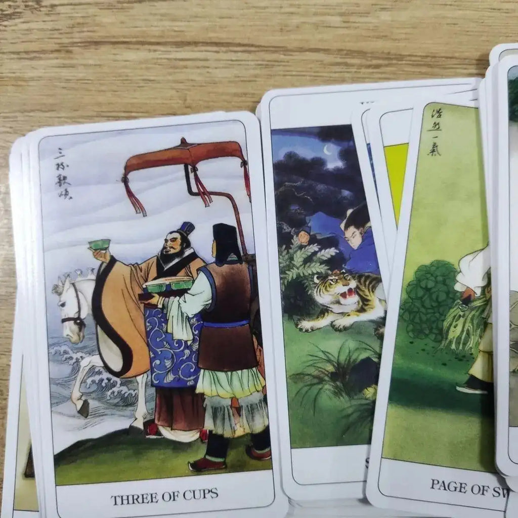 Authentic Chinese Tarot Deck Card Games 10.3 x 6 cm – Beautiful Traditional Design