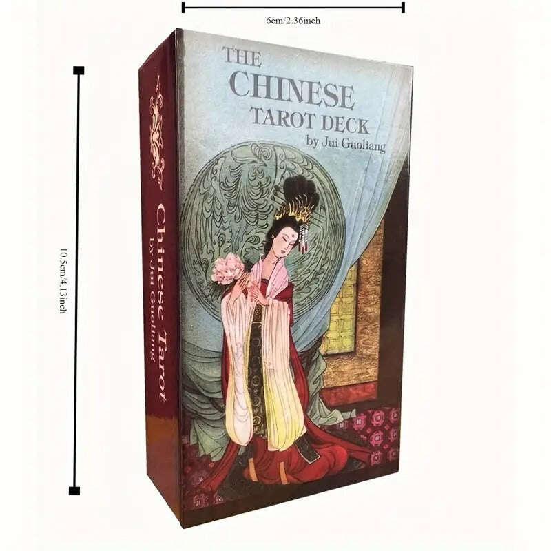 Authentic Chinese Tarot Deck Card Games 10.3 x 6 cm – Beautiful Traditional Design