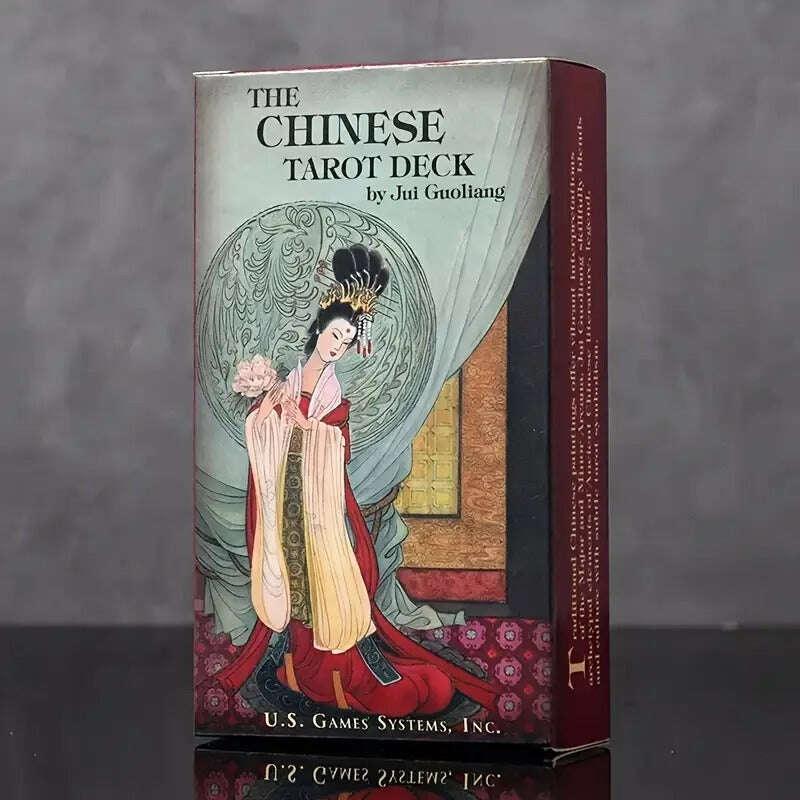Authentic Chinese Tarot Deck Card Games 10.3 x 6 cm – Beautiful Traditional Design