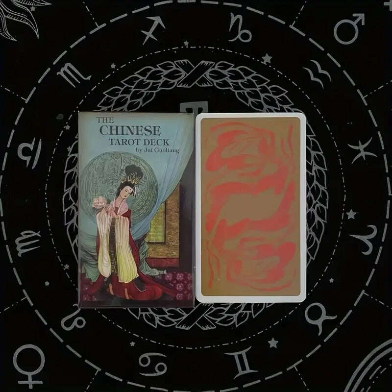 Authentic Chinese Tarot Deck Card Games 10.3 x 6 cm – Beautiful Traditional Design