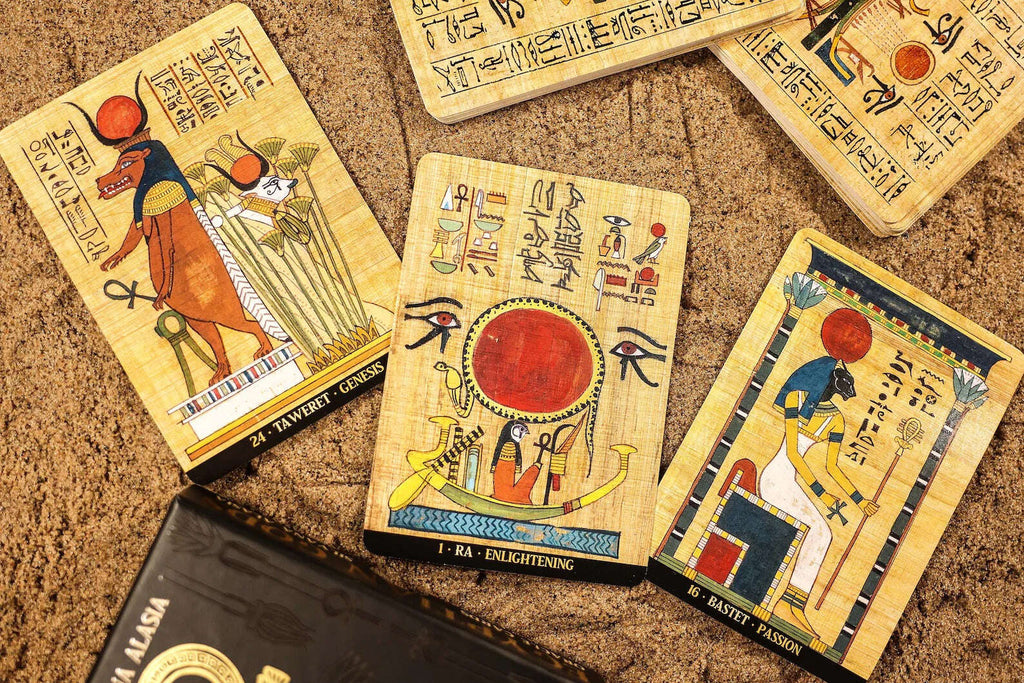 Authentic Egyptian Gods Oracle Cards – Gypsy Tarot Oracle Deck 11 x 6.5 cm