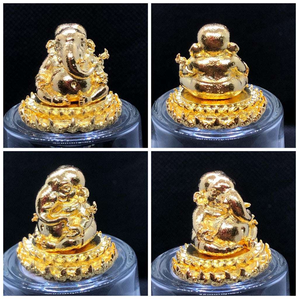 Authentic Ganesha Figurine for Removing Obstacles, Igniting Wisdom, and Welcoming Prosperity