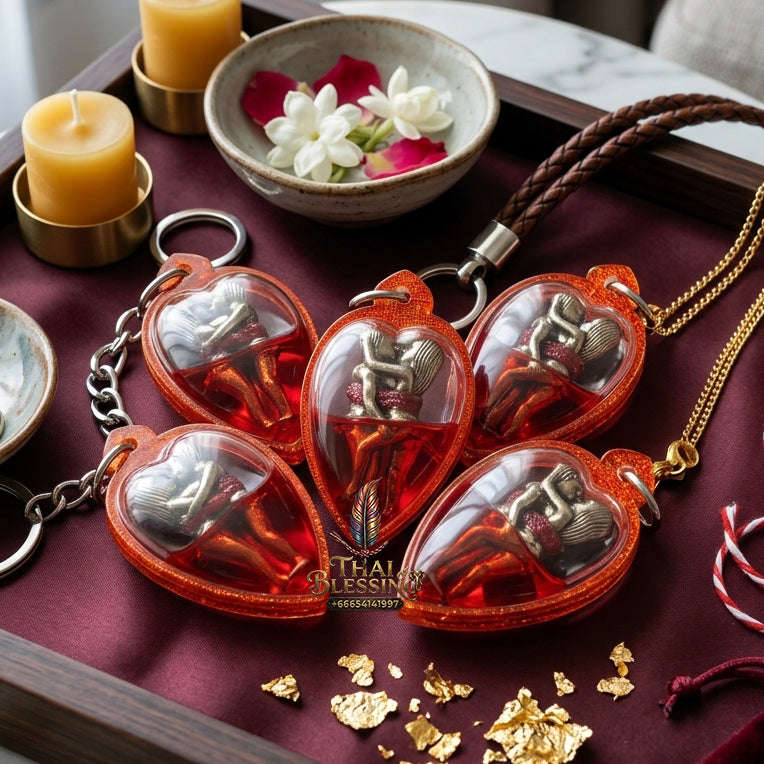 ✨ Authentic In Khu 'Kama Sutra' Love Talisman: Sacred '7 Naree' Charm Oil Edition by Khru Ba Thamm Muni – 2017 Masterpiece Thai Blessing Co By RURUECHA
