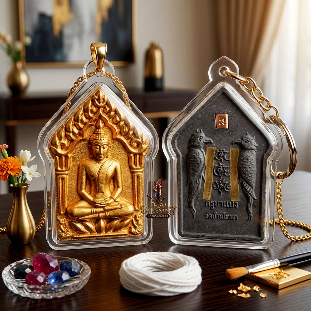 ✨ Authentic 'Khun Phaen 5 Rob' Prai Sarika: Sacred Herb Powder Edition by Khru Ba Baeng, Wat Ban Tanod – 2014 Masterpiece Thai Blessing Co By RURUECHA