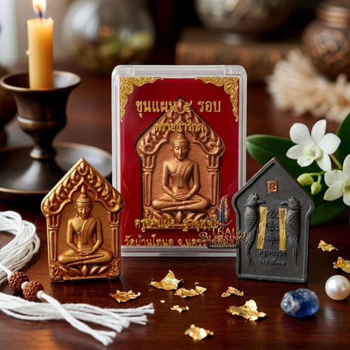 ✨ Authentic 'Khun Phaen 5 Rob' Prai Sarika: Sacred Herb Powder Edition by Khru Ba Baeng, Wat Ban Tanod – 2014 Masterpiece