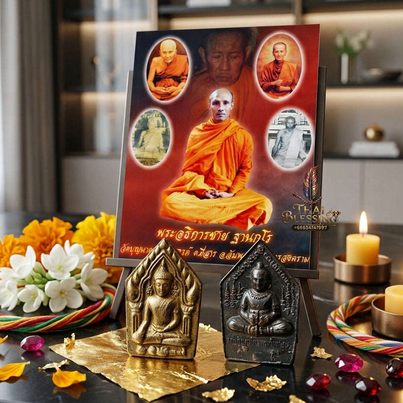 ✨ Authentic 'Khun Phaen Sang Sala' (Pavilion-Building) 1st Edition: Sacred Attraction Masterpiece by Phra Ajarn Chai, Wat Bunnak Prachasan – 2018 Limited Edition Thai Blessing Co By RURUECHA