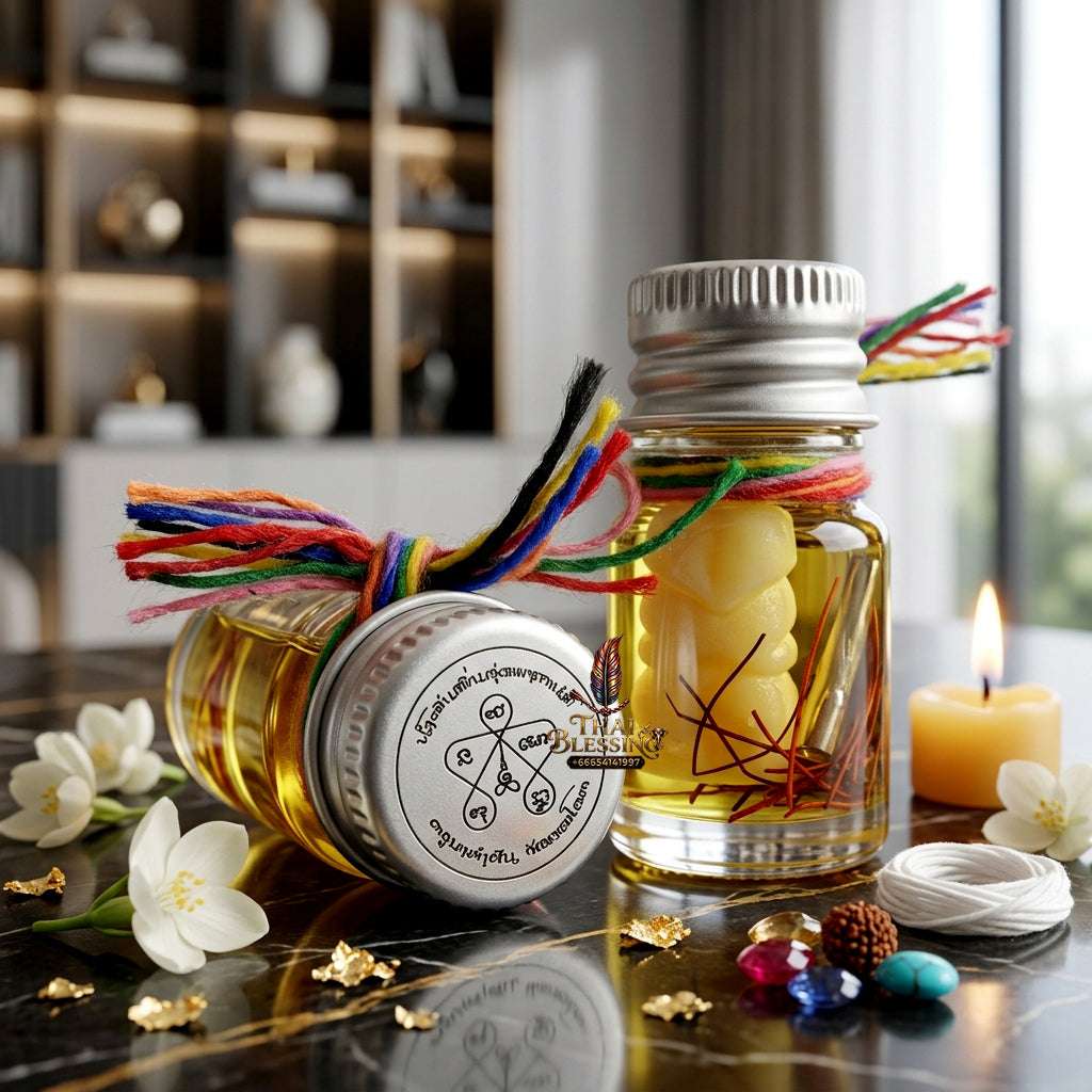 ✨ Authentic Lanna "In-Kham" Charm Oil – Consecrated by Kruba Khamfan (2025 Edition) Thai Blessing Co By RURUECHA