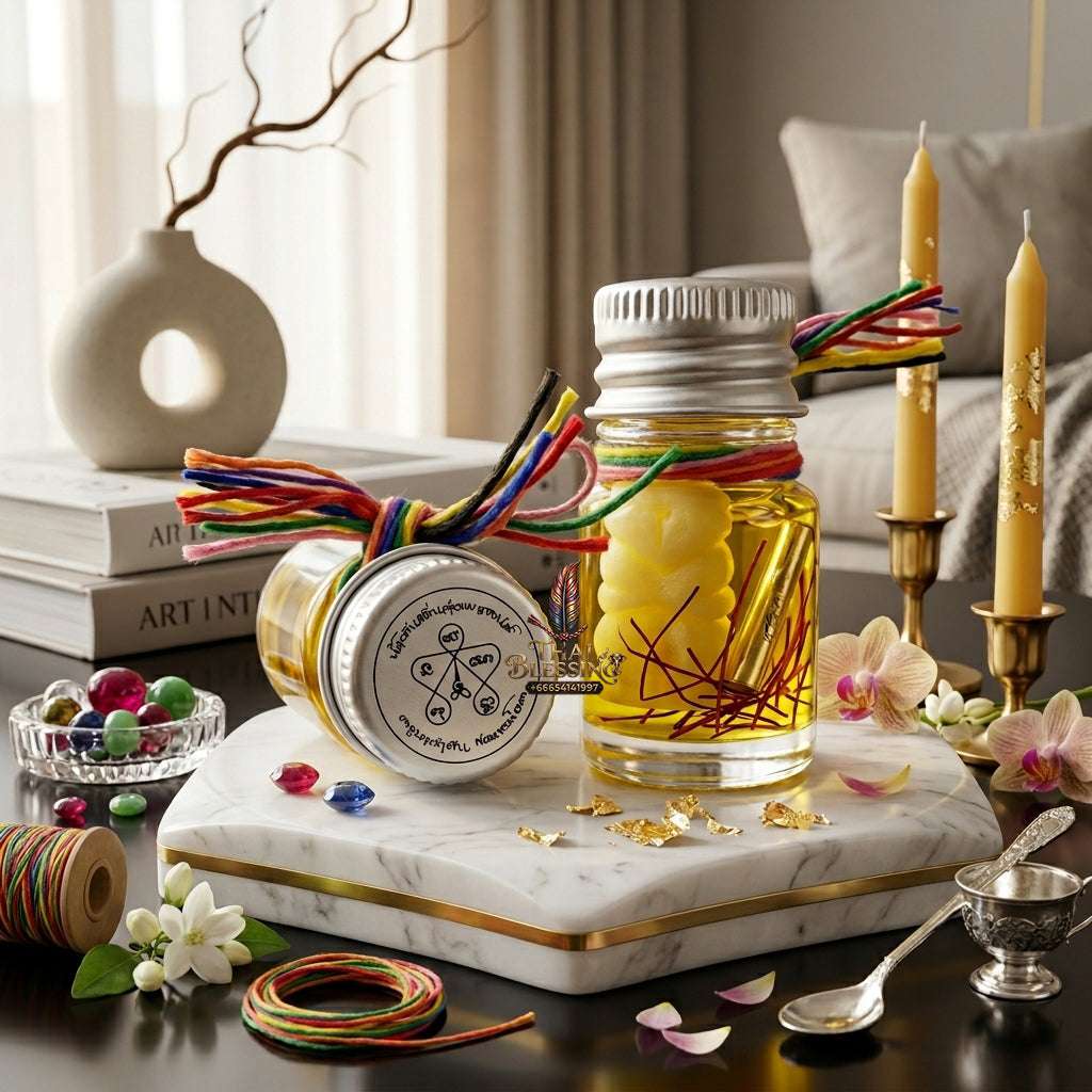 ✨ Authentic Lanna "In-Kham" Charm Oil – Consecrated by Kruba Khamfan (2025 Edition) Thai Blessing Co By RURUECHA