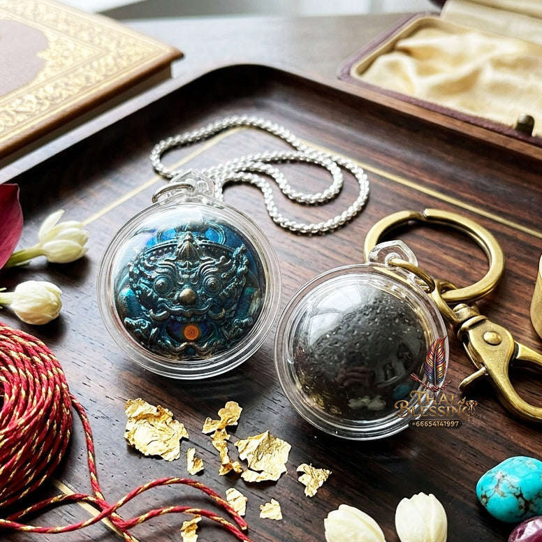 ✨ Authentic 'Luk Nu Phra Rahu' (Rahu Archery Bolt): Single-Eyed Coconut Shell & Sacred Satta Metal Edition by Phra Kru Sophon Kityathorn (Ajarn Rotsiri), Wat Phukhao Thong – 2019 Masterpiece Thai Blessing Co By RURUECHA