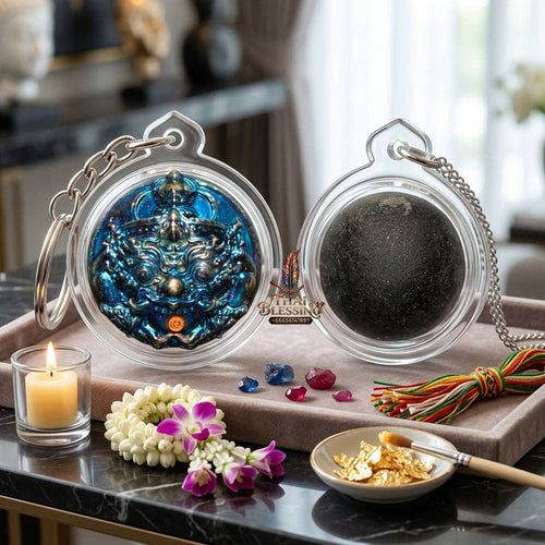 ✨ Authentic 'Luk Nu Phra Rahu' (Rahu Archery Bolt): Single-Eyed Coconut Shell & Sacred Satta Metal Edition by Phra Kru Sophon Kityathorn (Ajarn Rotsiri), Wat Phukhao Thong – 2019 Masterpiece Thai Blessing Co By RURUECHA