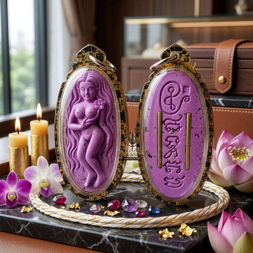 ✨ Authentic 'Mae Nuea Hom' Attraction Talisman: '7 Naree' Sacred Powder Edition by Khru Ba Thamm Muni – 2015 Masterpiece