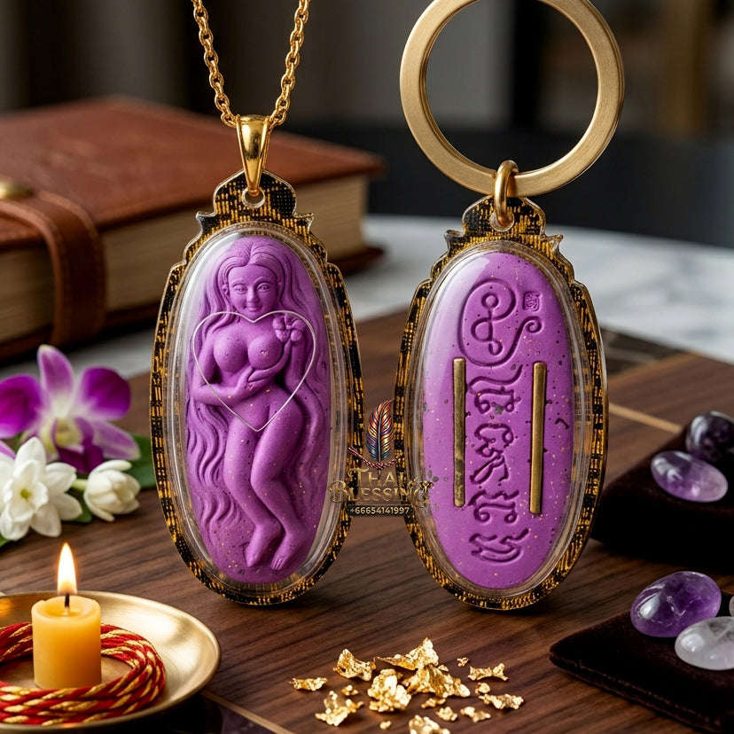 ✨ Authentic 'Mae Nuea Hom' Attraction Talisman: '7 Naree' Sacred Powder Edition by Khru Ba Thamm Muni – 2015 Masterpiece Thai Blessing Co By RURUECHA
