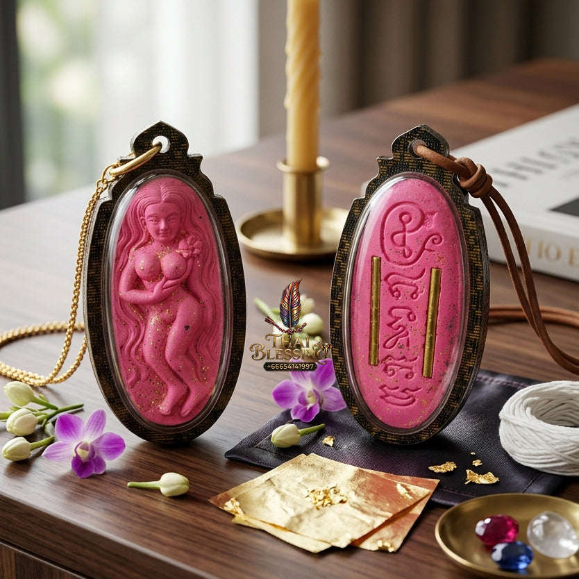 ✨ Authentic 'Mae Nuea Hom' Attraction Talisman: '7 Naree' Sacred Powder Edition by Khru Ba Thamm Muni – 2015 Masterpiece Thai Blessing Co By RURUECHA