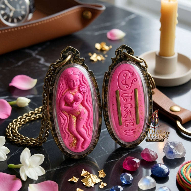 ✨ Authentic 'Mae Nuea Hom' Attraction Talisman: '7 Naree' Sacred Powder Edition by Khru Ba Thamm Muni – 2015 Masterpiece Thai Blessing Co By RURUECHA