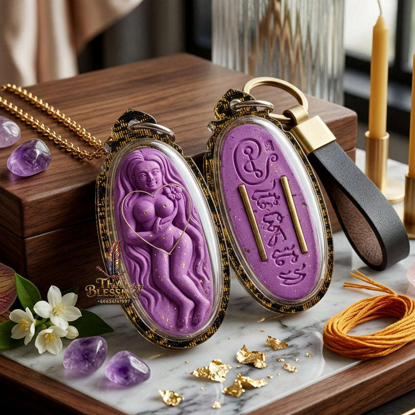 ✨ Authentic 'Mae Nuea Hom' Attraction Talisman: '7 Naree' Sacred Powder Edition by Khru Ba Thamm Muni – 2015 Masterpiece Thai Blessing Co By RURUECHA