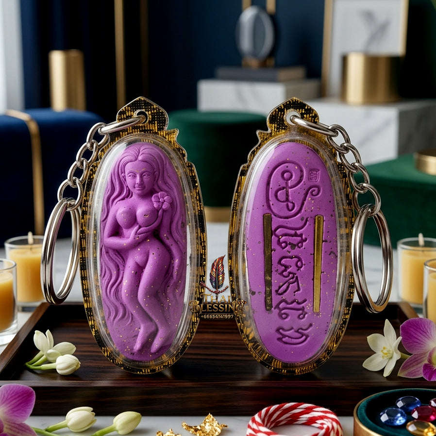✨ Authentic 'Mae Nuea Hom' Attraction Talisman: '7 Naree' Sacred Powder Edition by Khru Ba Thamm Muni – 2015 Masterpiece Thai Blessing Co By RURUECHA