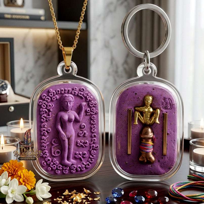 ✨ Authentic "Mae Nuea Hom" (Magnetic Charm – Purple Edition for LGBTQ+) – Consecrated by Kruba Tao (2026) Thai Blessing Co By RURUECHA
