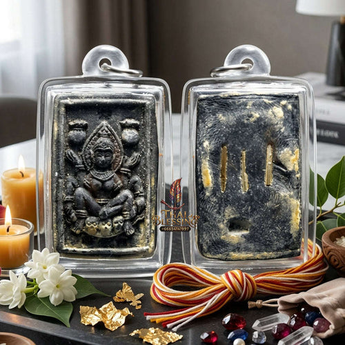 ✨ Authentic 'Nang Kruan' Great Attraction Talisman: '7 Cemetery' Sacred Powder & Silver Takrut Edition by Phra Maha Warin, Wat San Ton Mue – Masterpiece for Love & Persuasion Thai Blessing Co By RURUECHA