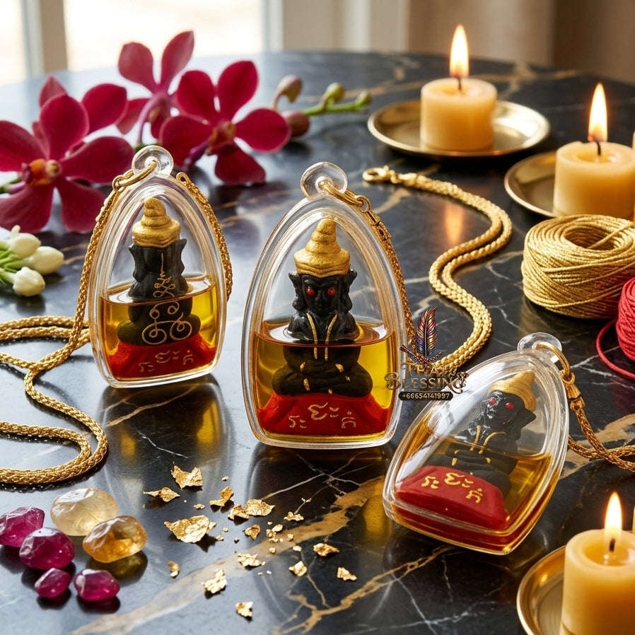 ✨ Authentic 'Phra Ngang' Great Attraction Talisman: 1st Edition Masterpiece by Khru Ba Thamm Muni – 2015 Sacred Ritual Edition Thai Blessing Co By RURUECHA