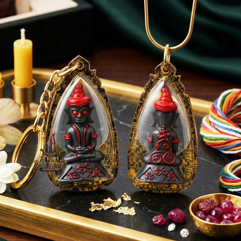 ✨ Authentic 'Phra Ngang' Great Attraction Talisman: 'Samlit' Bronze Edition by Khru Ba Thamm Muni – Sacred Ritual Artifact Thai Blessing Co By RURUECHA