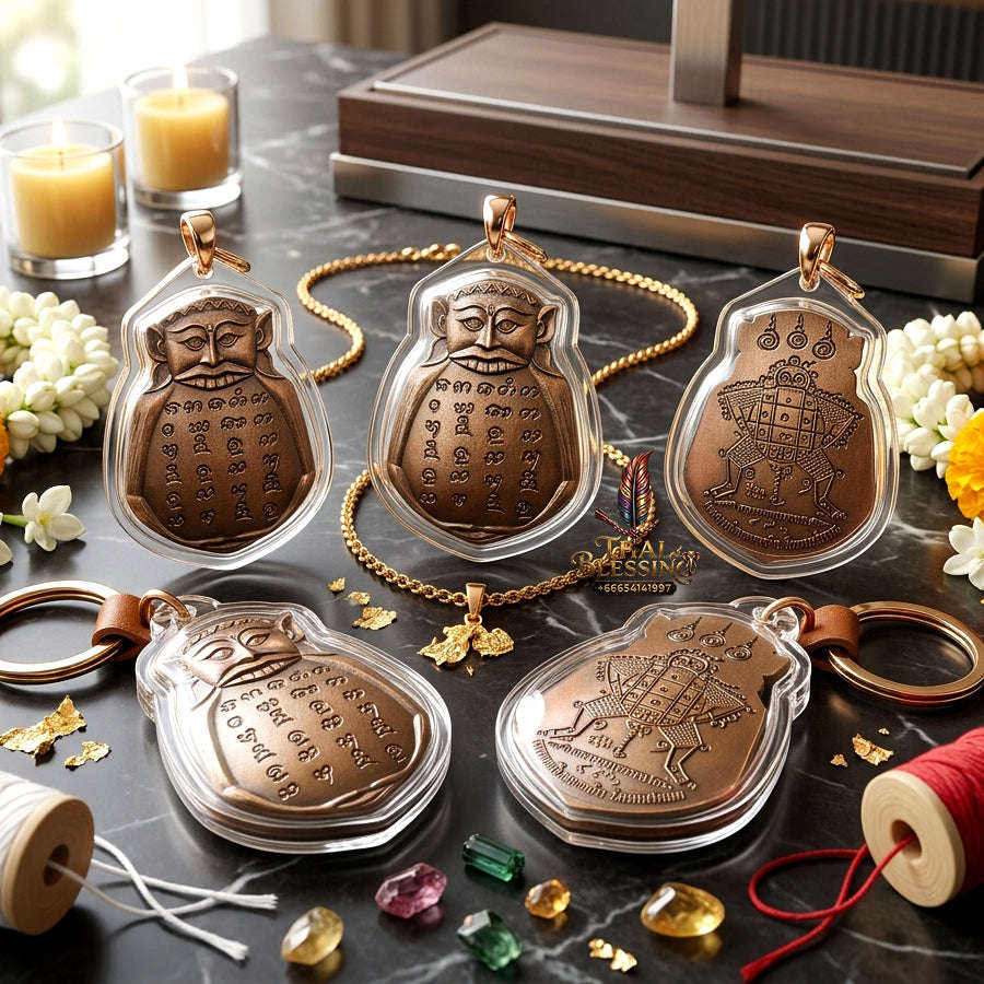 ✨ Authentic 'Phra Rahu Luang' (Great Eclipse Deity): Sacred Chanuan Metal Edition by Kruba Yat, Wat Mae Phrik Bon – 2025 Masterpiece Thai Blessing Co By RURUECHA