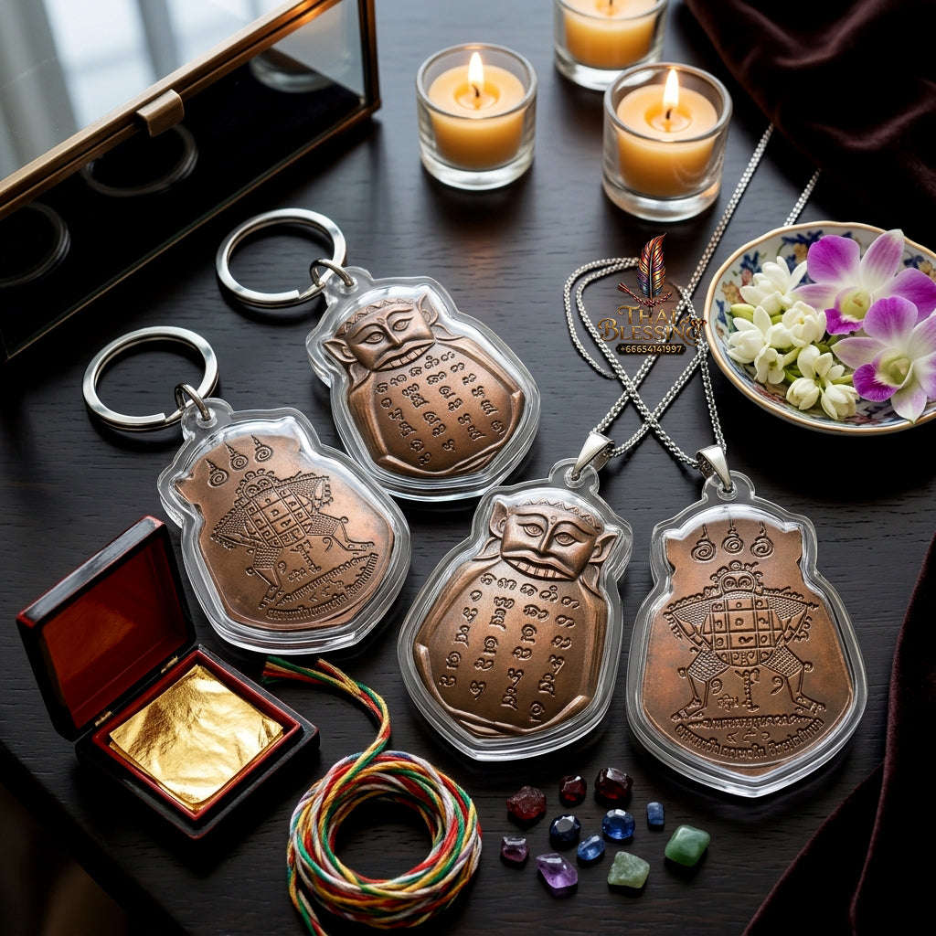 ✨ Authentic 'Phra Rahu Luang' (Great Eclipse Deity): Sacred Chanuan Metal Edition by Kruba Yat, Wat Mae Phrik Bon – 2025 Masterpiece Thai Blessing Co By RURUECHA