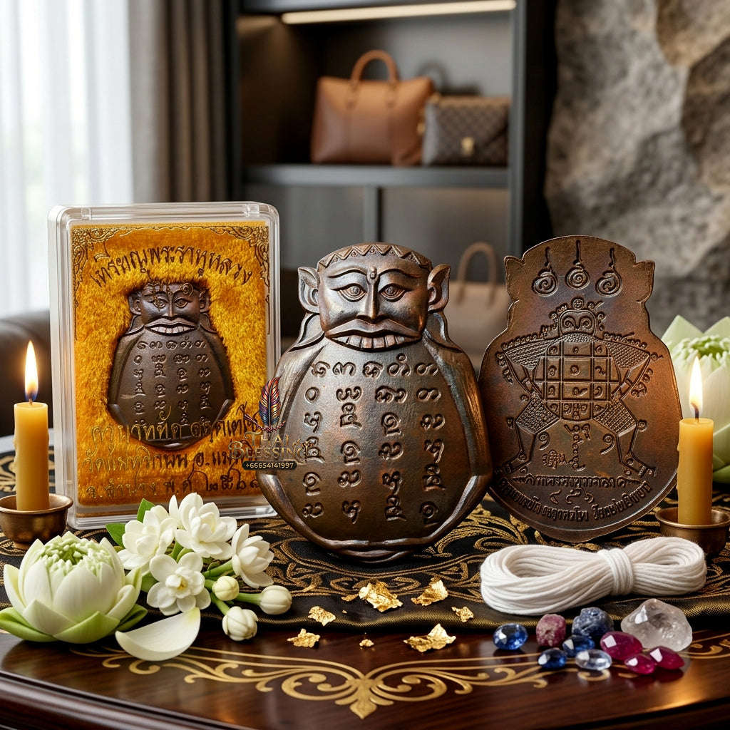 ✨ Authentic 'Phra Rahu Luang' (Great Eclipse Deity): Sacred Chanuan Metal Edition by Kruba Yat, Wat Mae Phrik Bon – 2025 Masterpiece Thai Blessing Co By RURUECHA