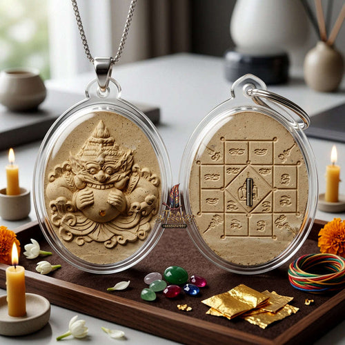 ✨ Authentic Phra Rahu Sacred Powder Amulet – Luang Phor Ken, Wat Koh 2015 Edition – Rare Spiritual Heritage for Fortune & Protection Thai Blessing Co By RURUECHA